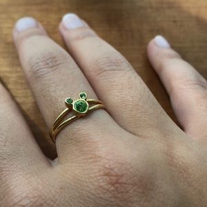 Mickie Mouse Disney August Peridot Ring